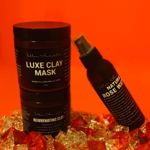 Fallon Aurielle Luxe Rejuvenating Clay Masks   Natural Rose Water Skincare Set