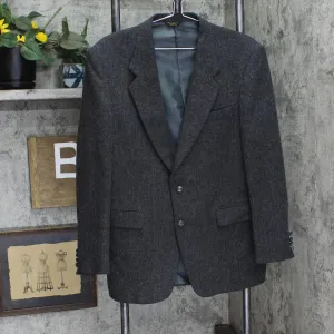Farah Mens Wool 2 Button Suit Jacket Coat 166e8d48517614 Gray See Measurements