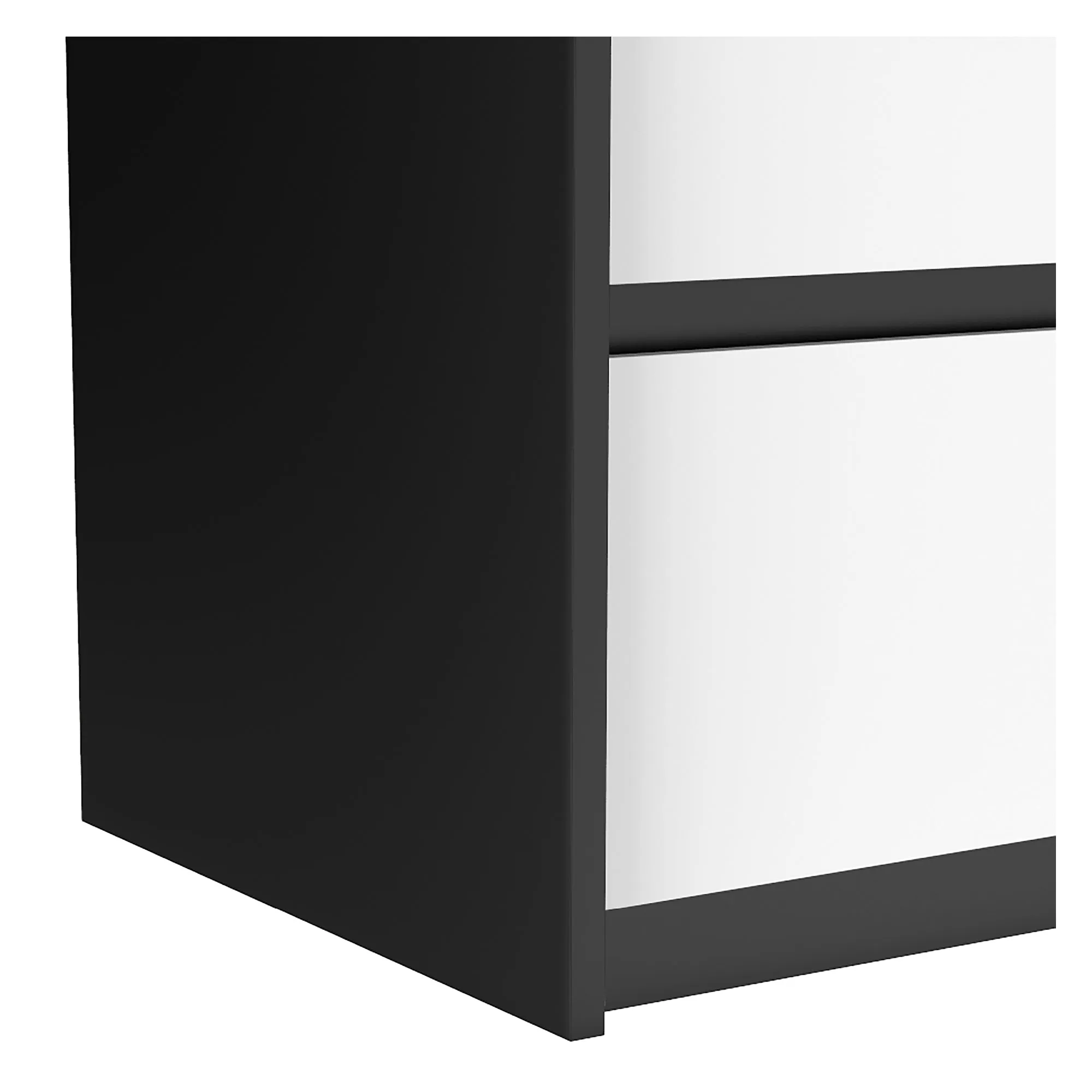 Farona night table for bedroom decoration, java & white