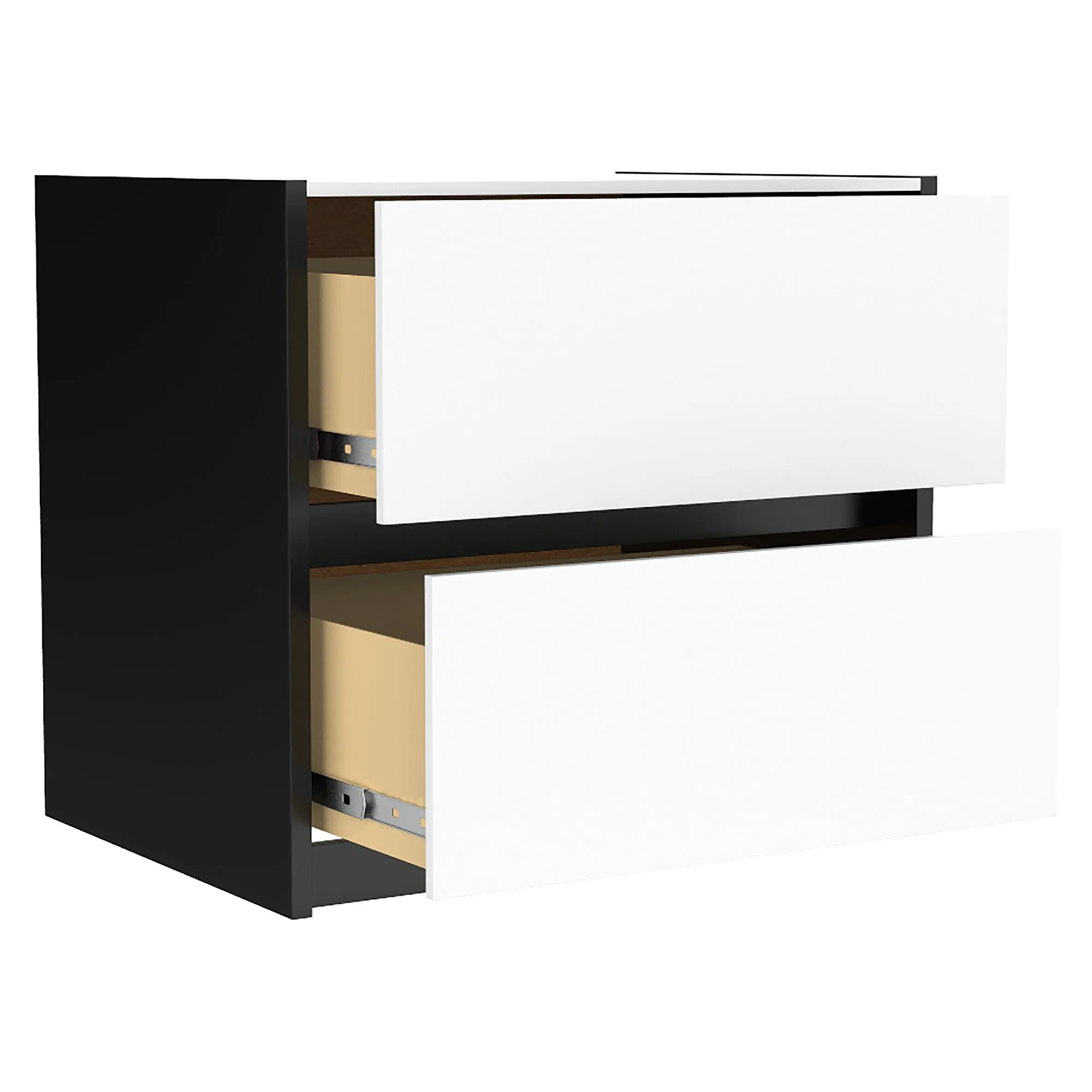 Farona night table for bedroom decoration, java & white