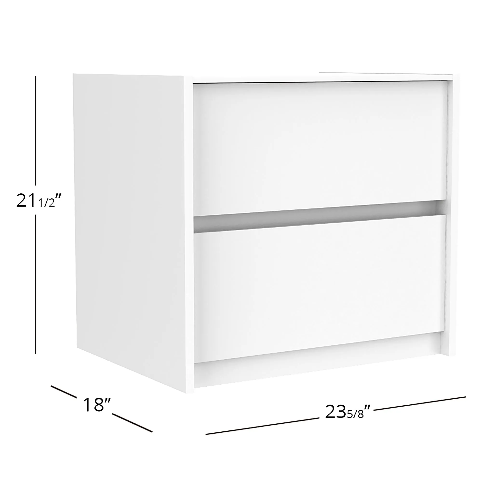 Farona night table for bedroom decoration, white