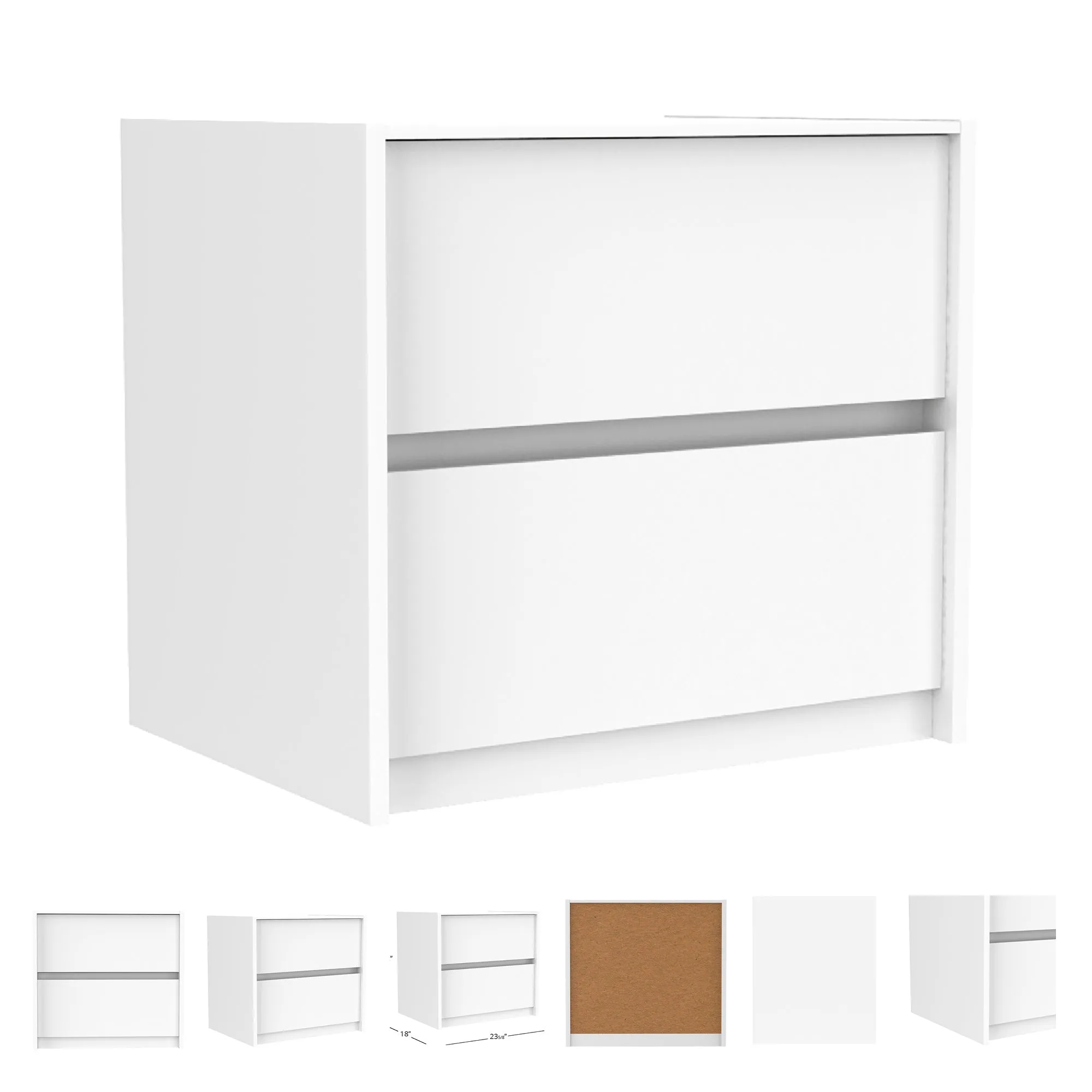 Farona night table for bedroom decoration, white