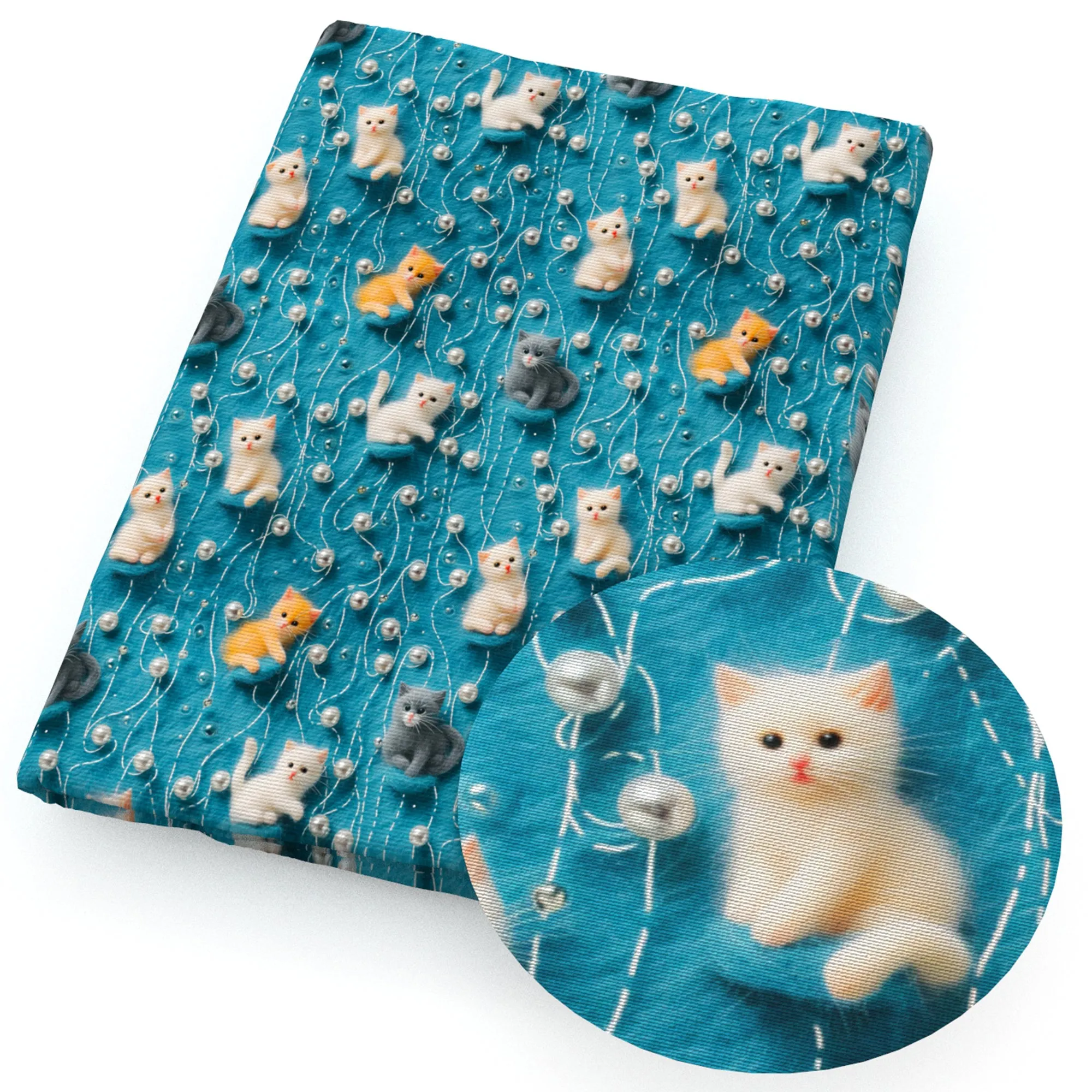 faux embroidery fabric
