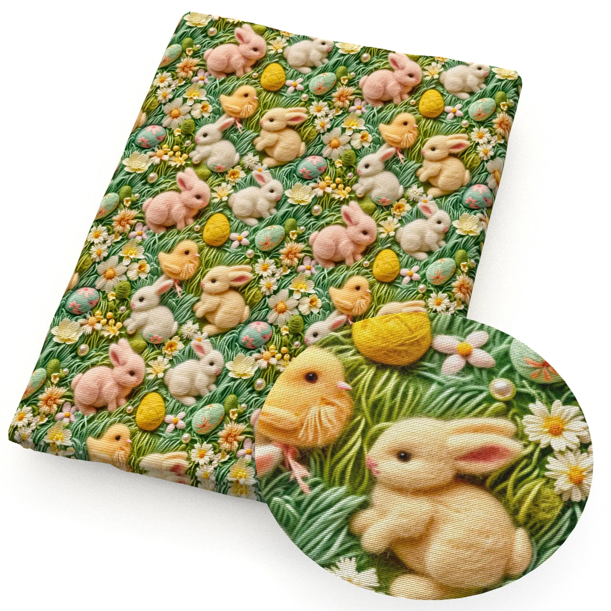 faux embroidery fabric