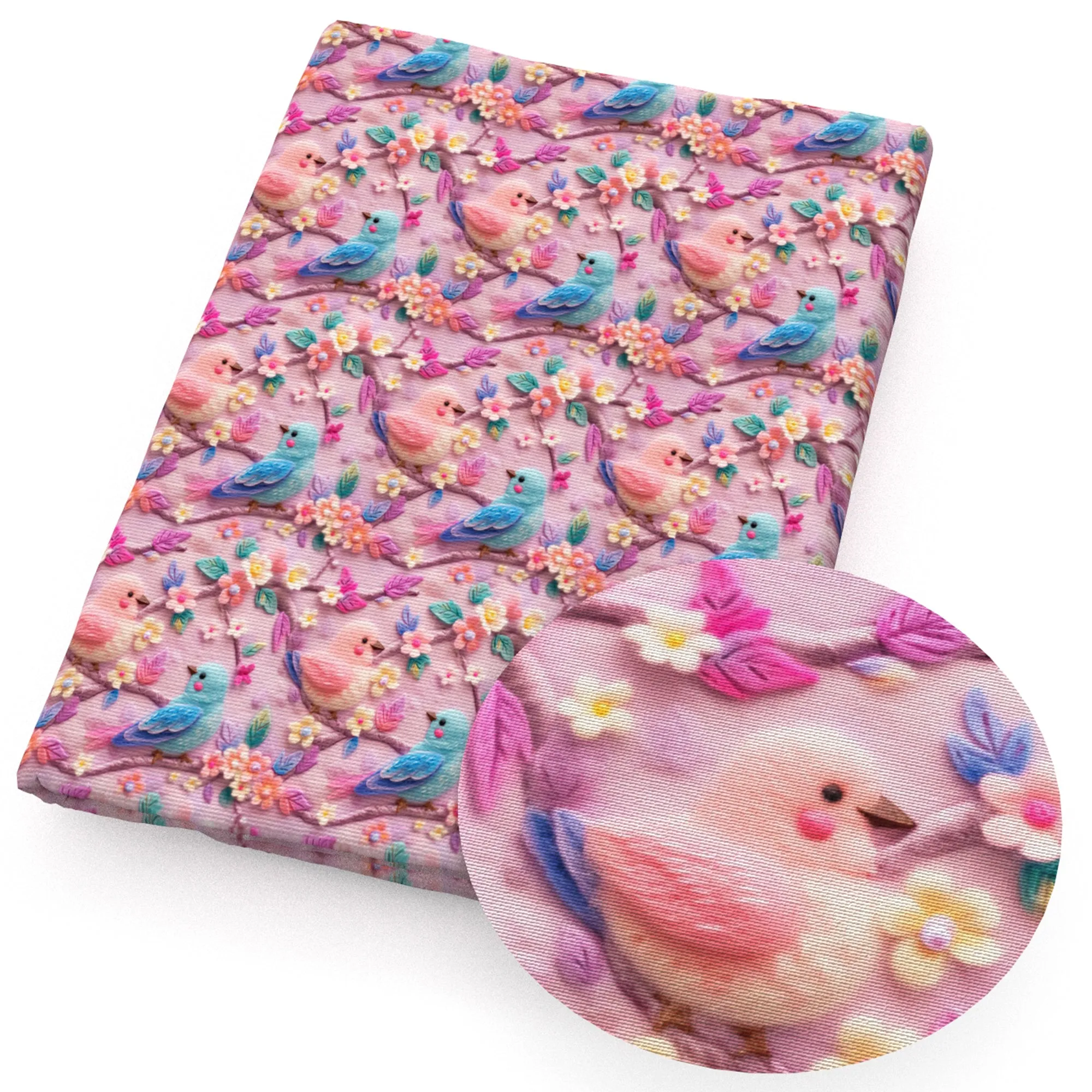 faux embroidery fabric
