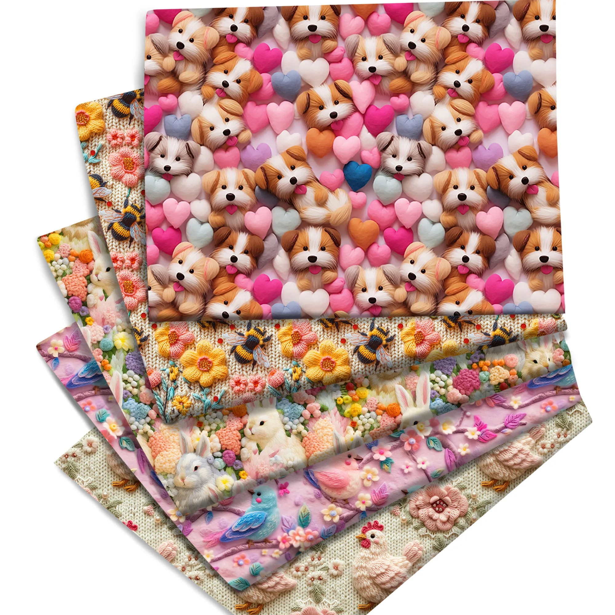 faux embroidery fabric