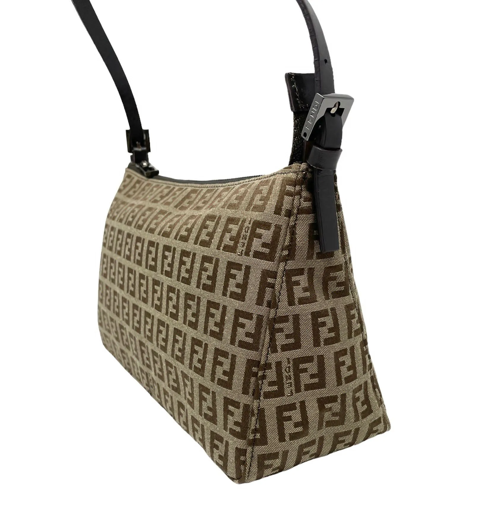 Fendi Brown Logo Mini Shoulder Bag