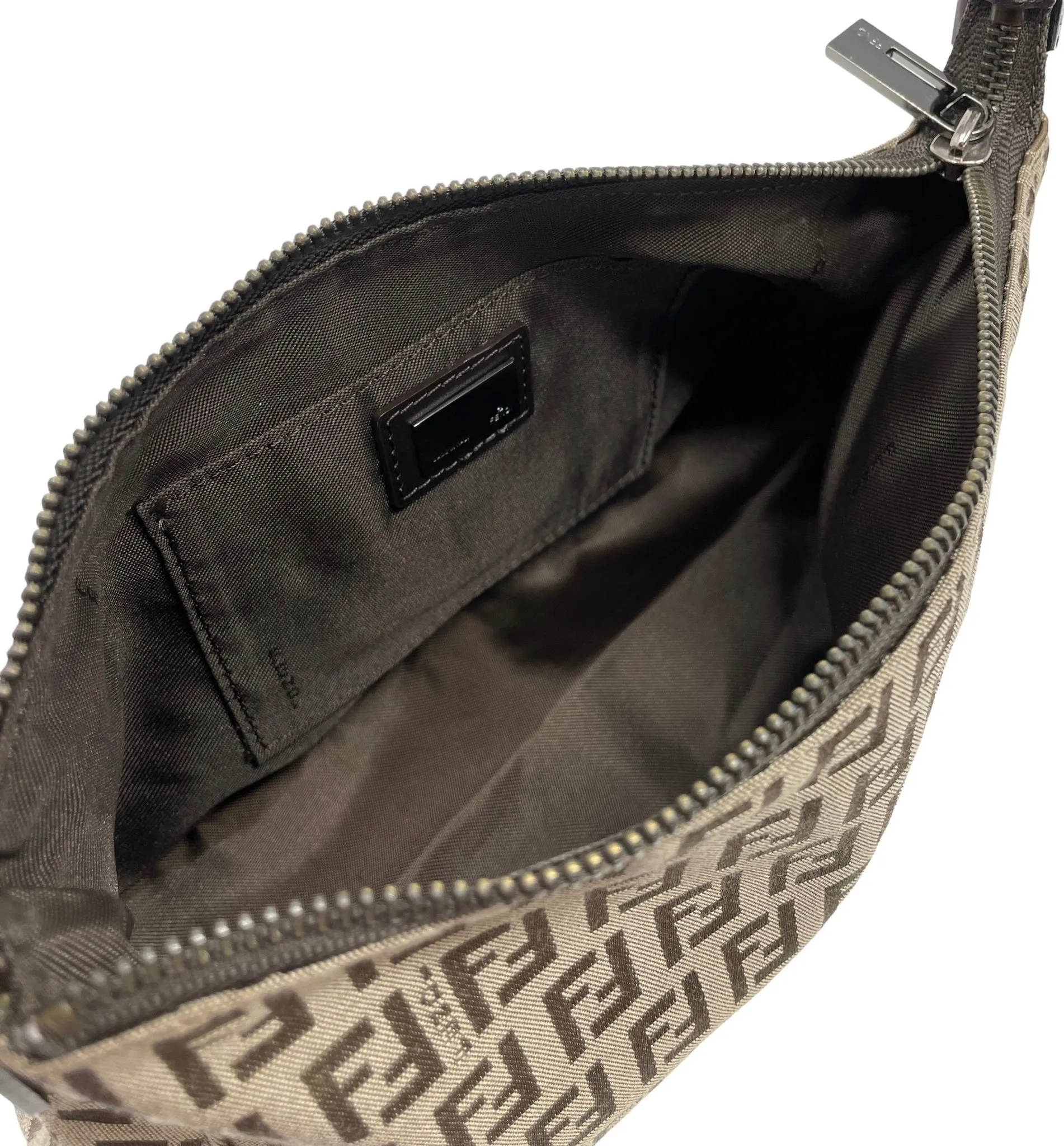 Fendi Brown Logo Mini Shoulder Bag