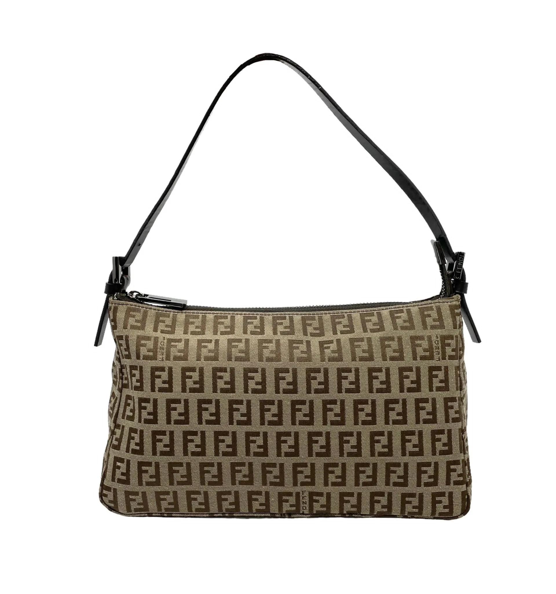 Fendi Brown Logo Mini Shoulder Bag