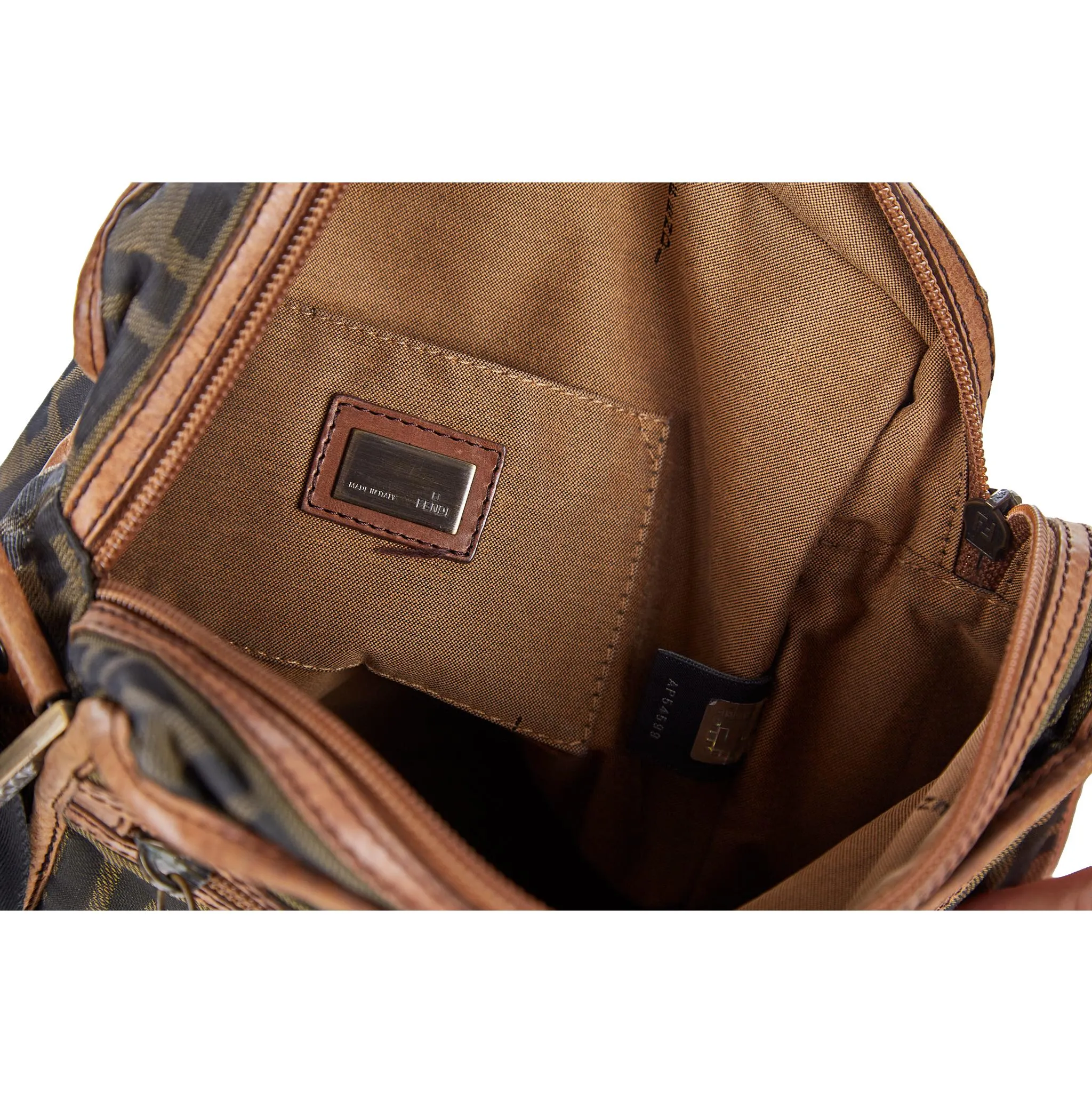 Fendi Brown Logo Shoulder Bag