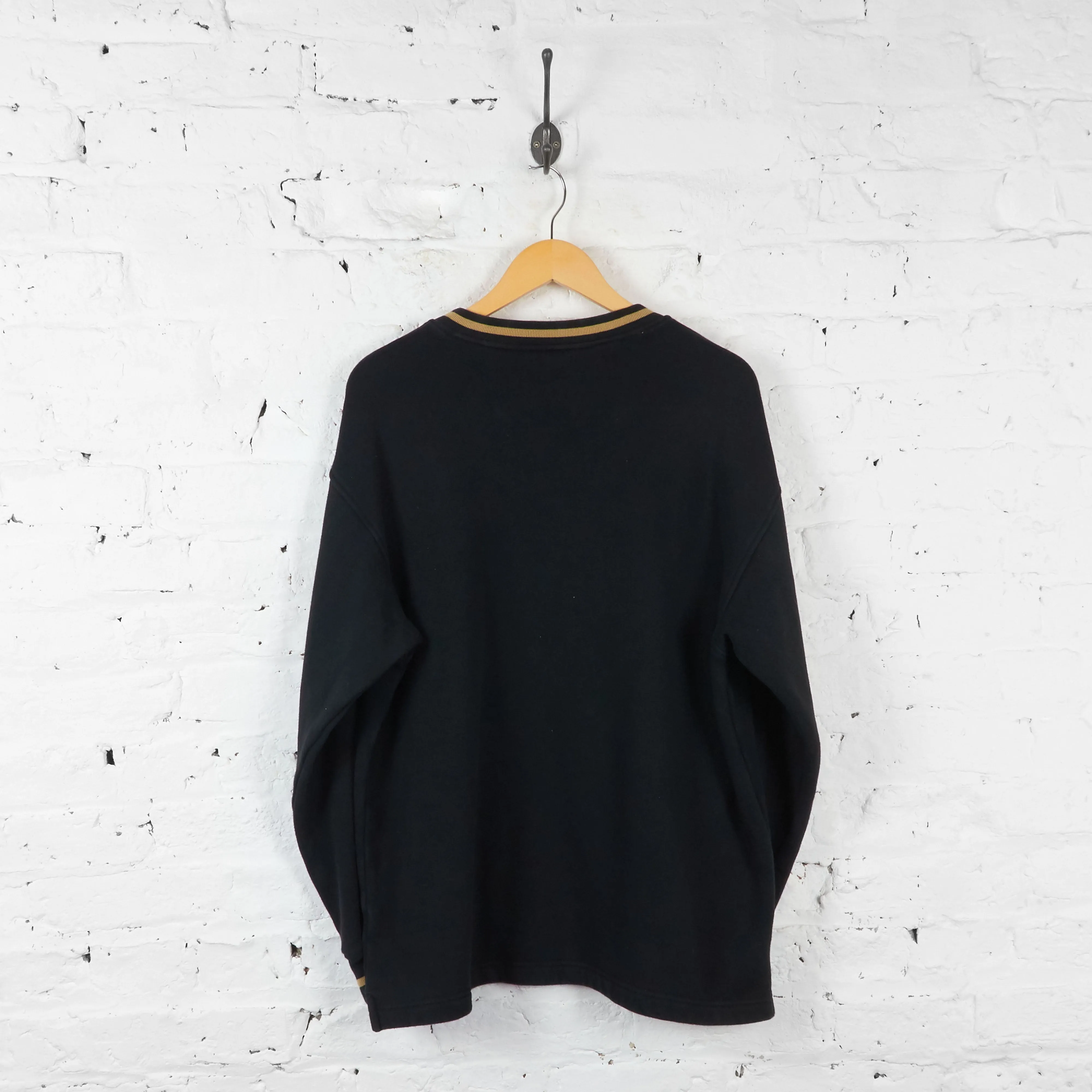 Fila V Neck Sweatshirt - Black - XL