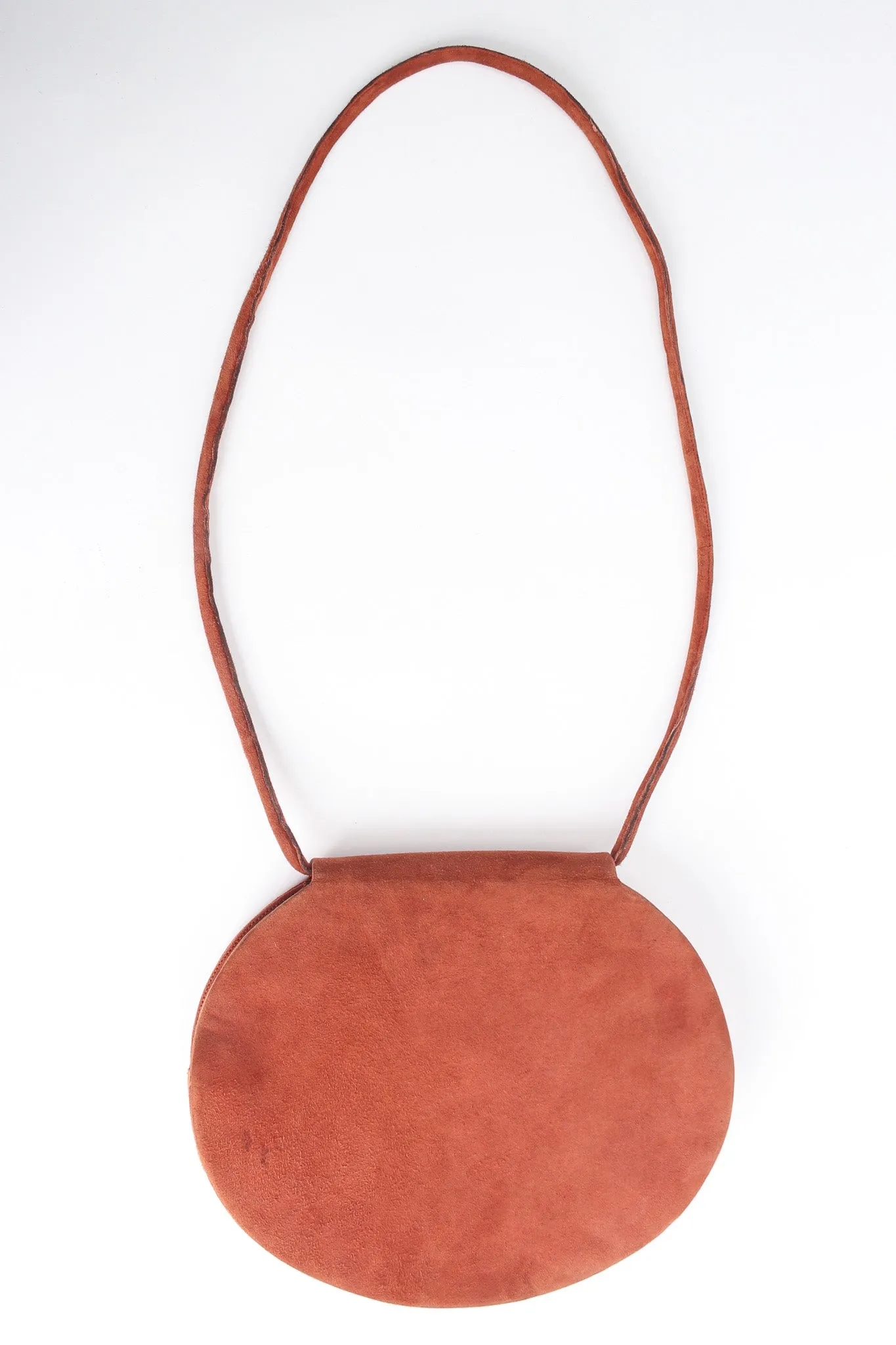 Filigree Suede Saddle Bag