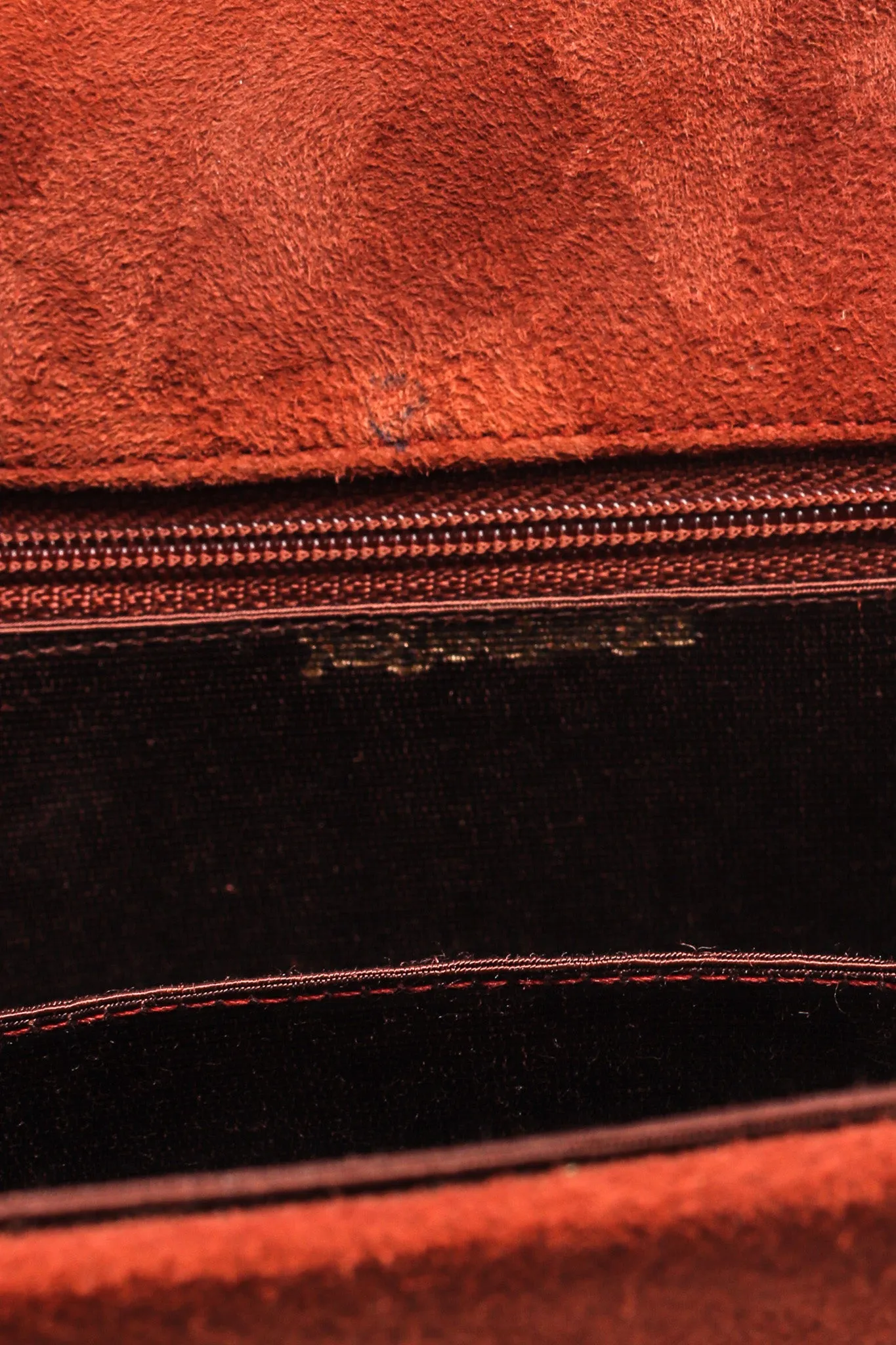 Filigree Suede Saddle Bag