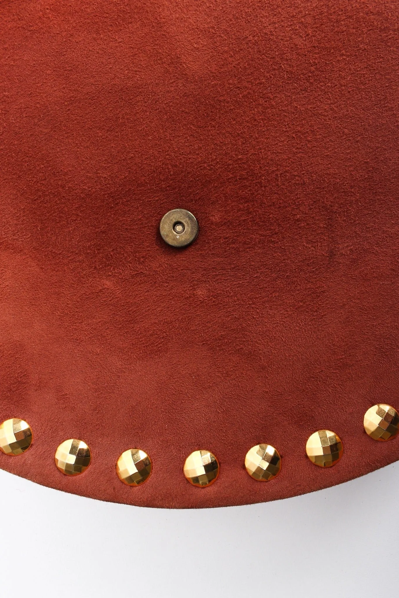 Filigree Suede Saddle Bag