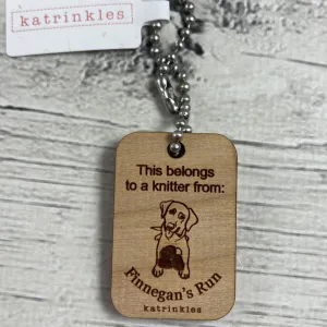Finnegan's Project Bag ID Tag