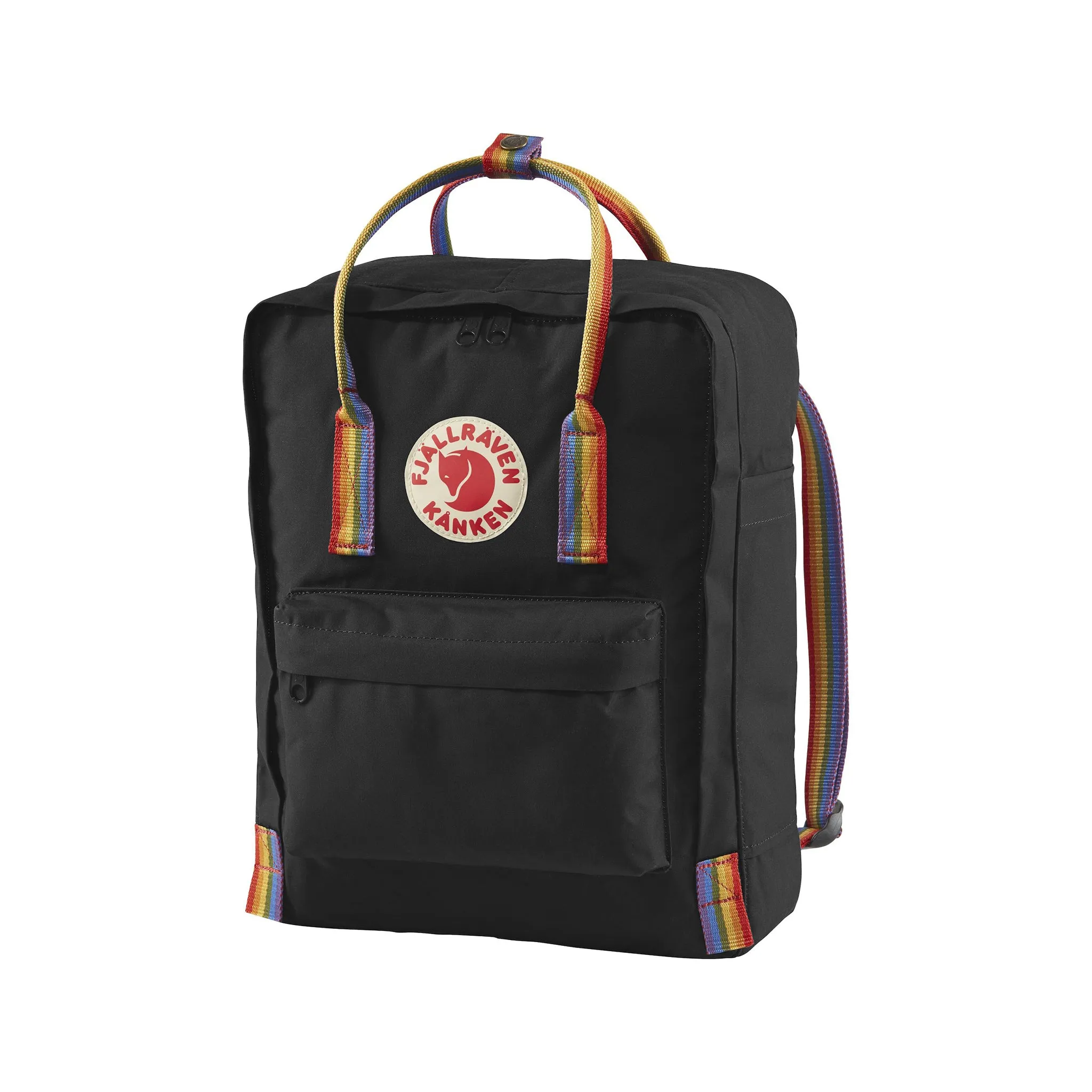 Fjallraven Kanken Rainbow, Black-Rainbow Pattern