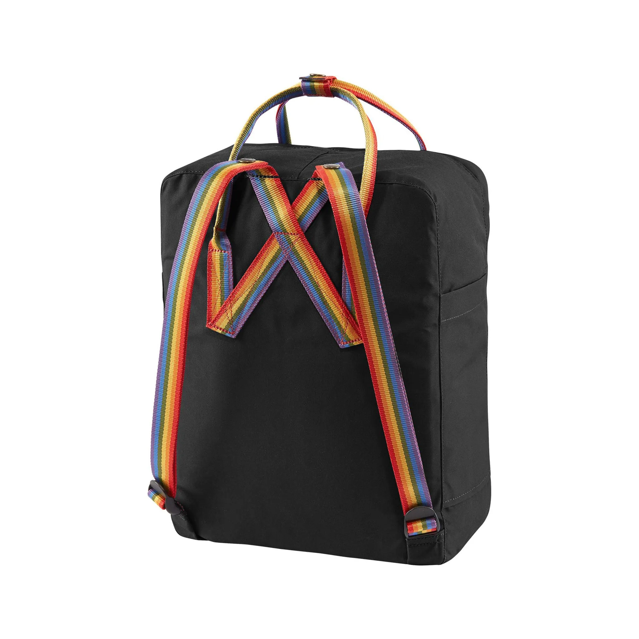 Fjallraven Kanken Rainbow, Black-Rainbow Pattern