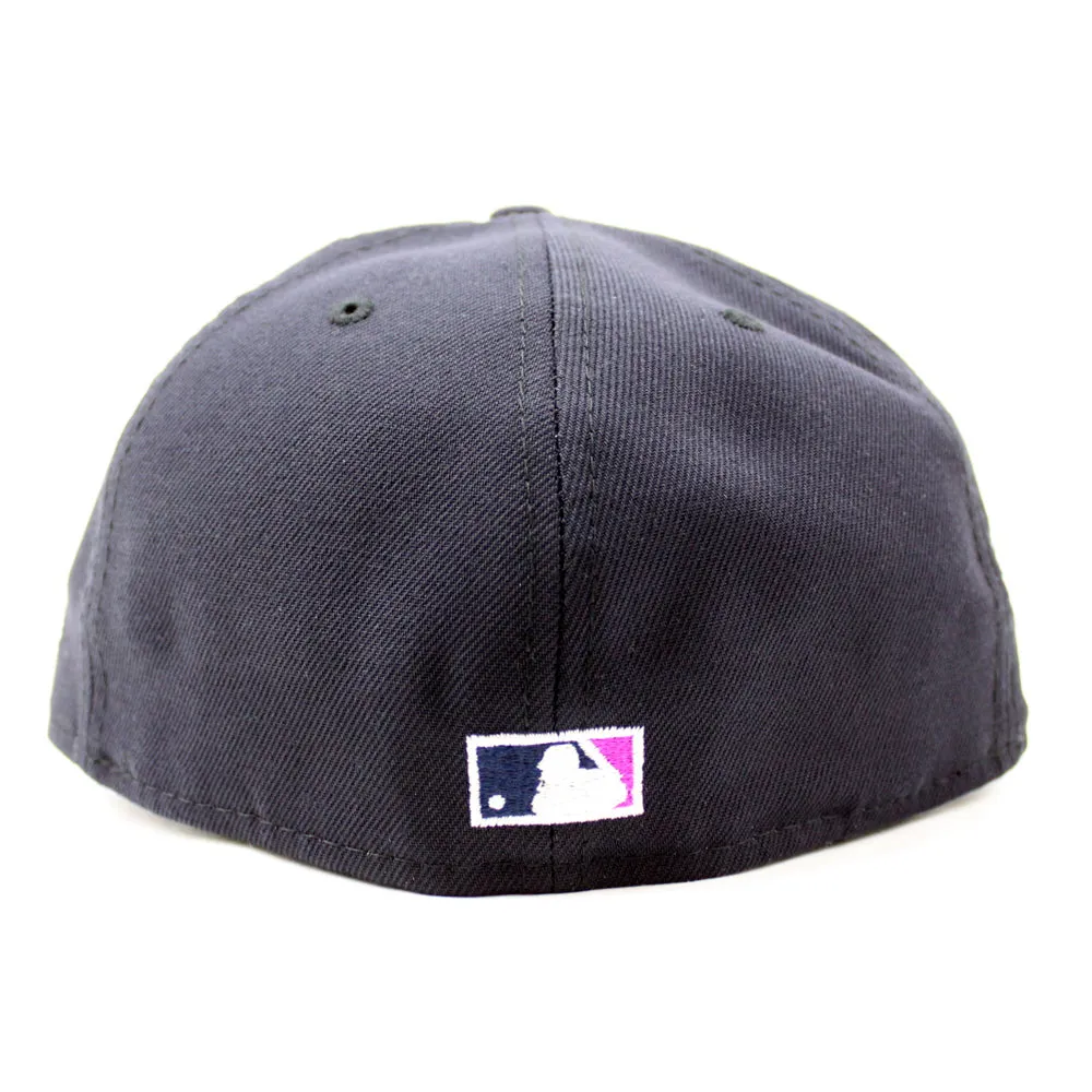 Florida Marlins 10th Anniversary New Era 59Fifty Fitted Hat (GITD Navy Grape Under brim)