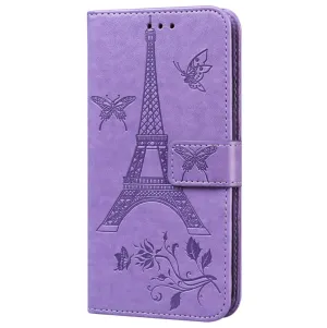 For iPhone12 mini Phone Case 5.4 Inches Card Slot Phone Bracket Mobile Phone Cover purple
