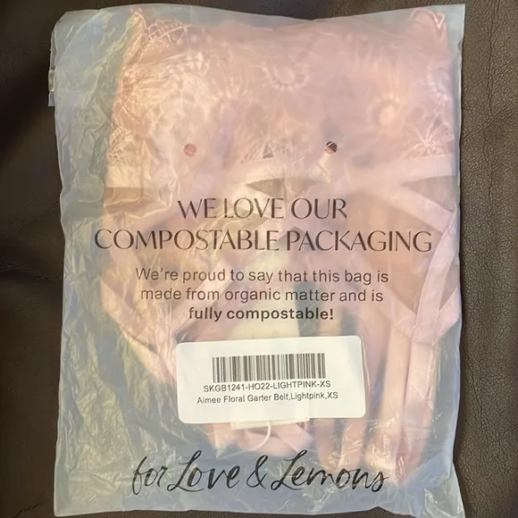 For Love and Lemons Aimee Garter and Thong XS/S NWT