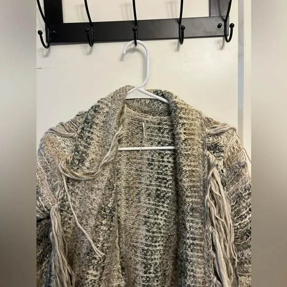 Free People Birkenstock Fringe Cardigan
