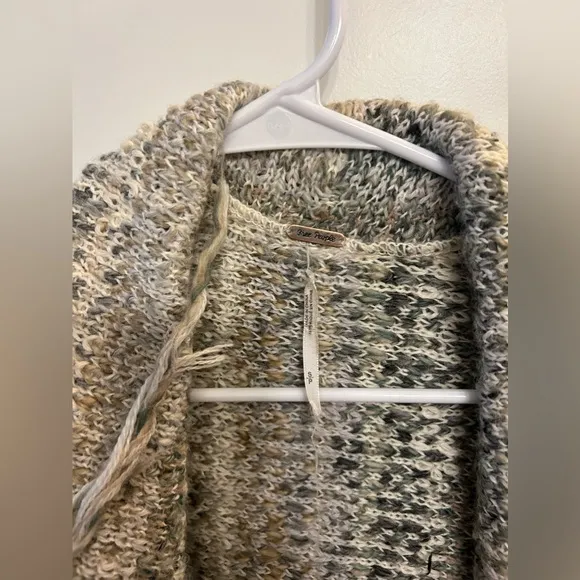 Free People Birkenstock Fringe Cardigan