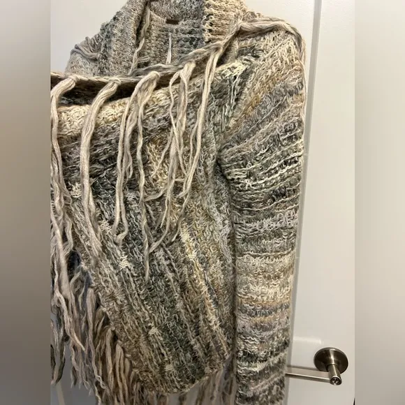 Free People Birkenstock Fringe Cardigan