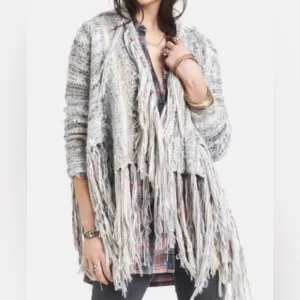 Free People Birkenstock Fringe Cardigan