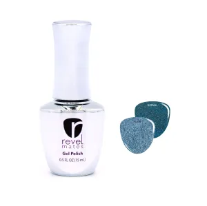 G1090 Regal Cobalt Blue Glitter Gel Polish