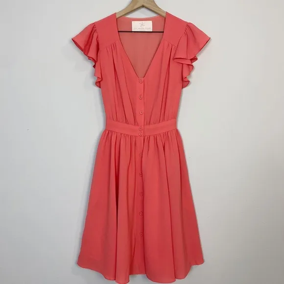 Gal Meets Glam Bree Coral Dress