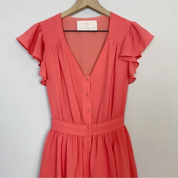 Gal Meets Glam Bree Coral Dress