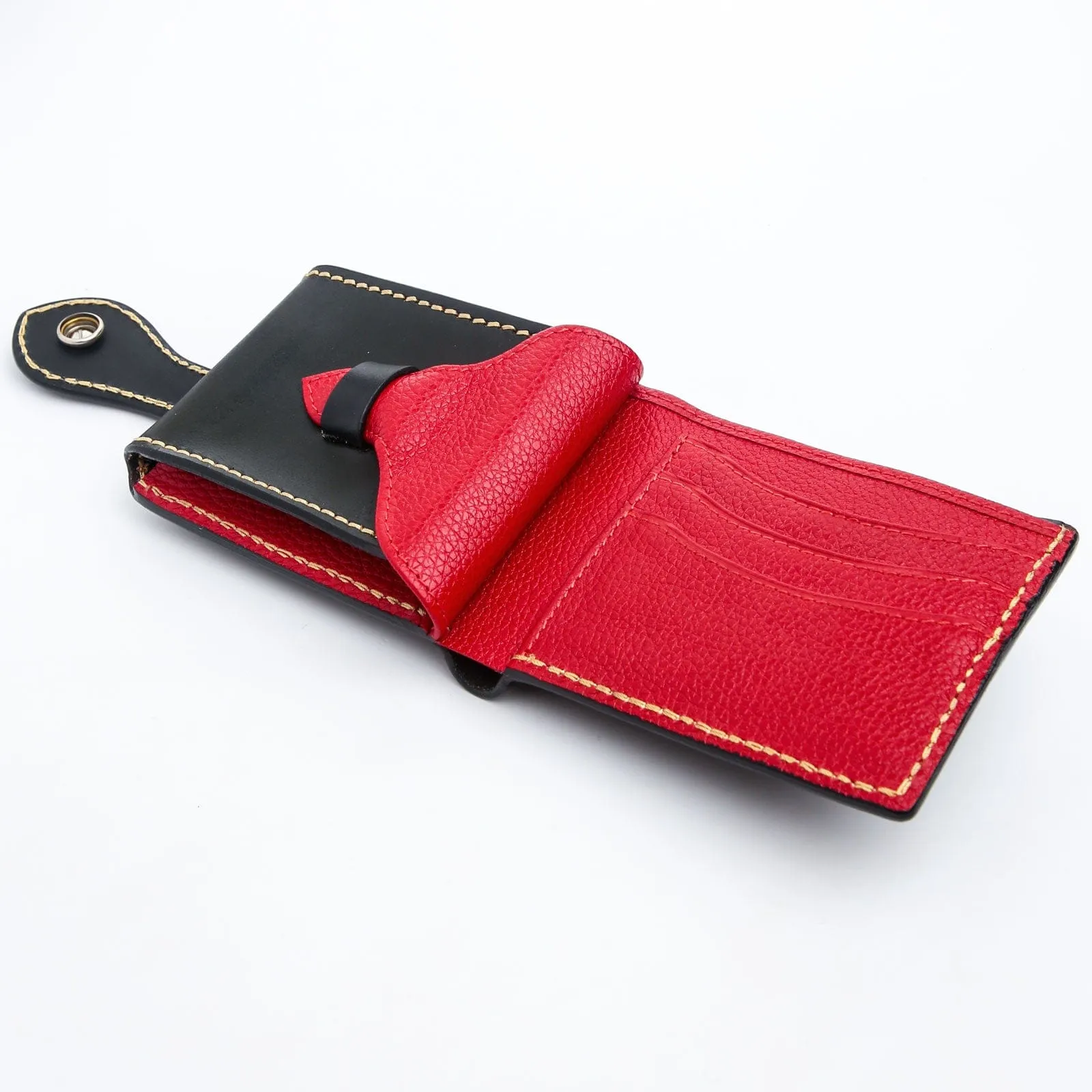 Genuine Leather Turquoise Indian Cowboy Floral Biker Wallet