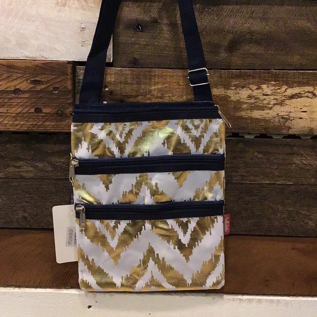 Gold Ikat Crossbody