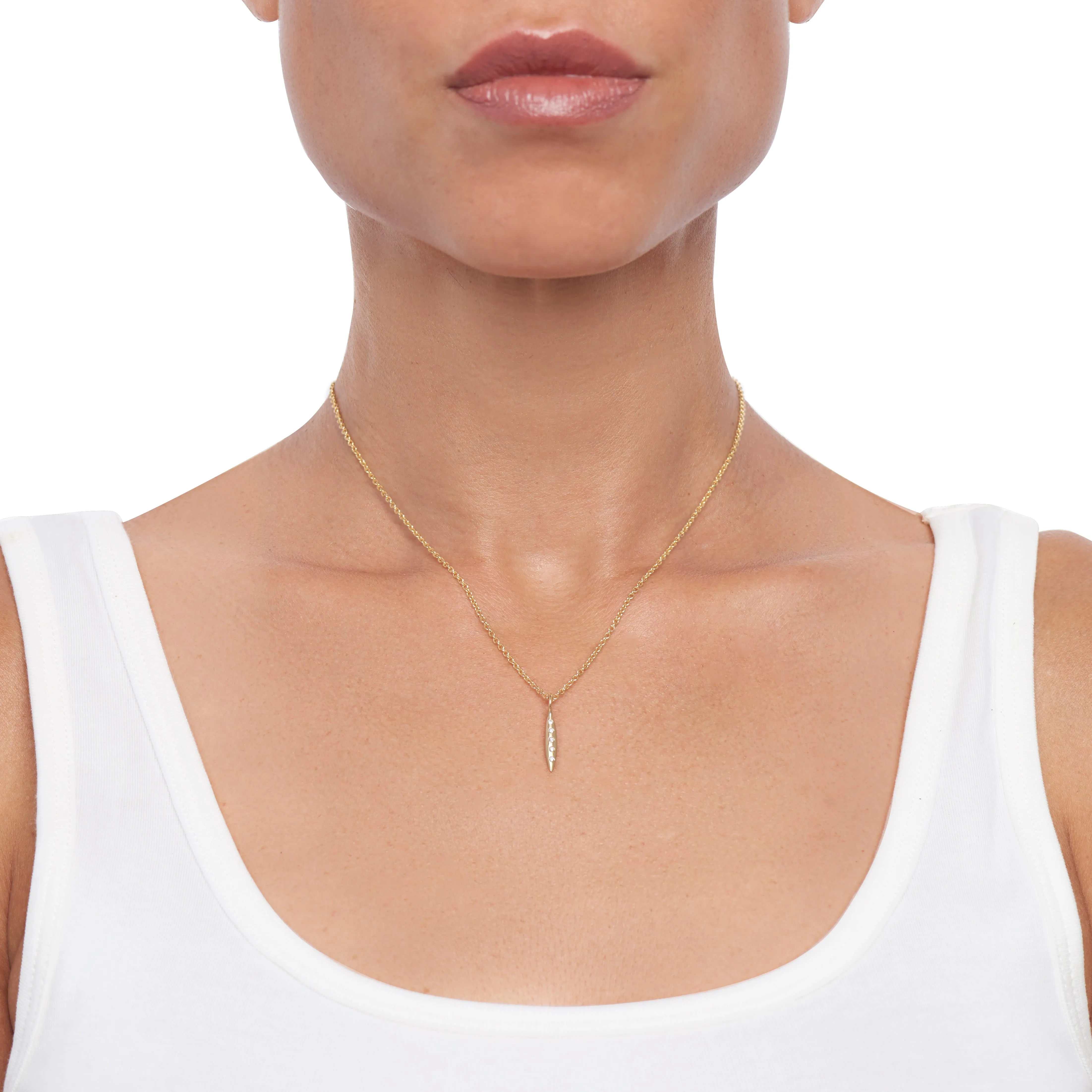 Gold Pea Necklace
