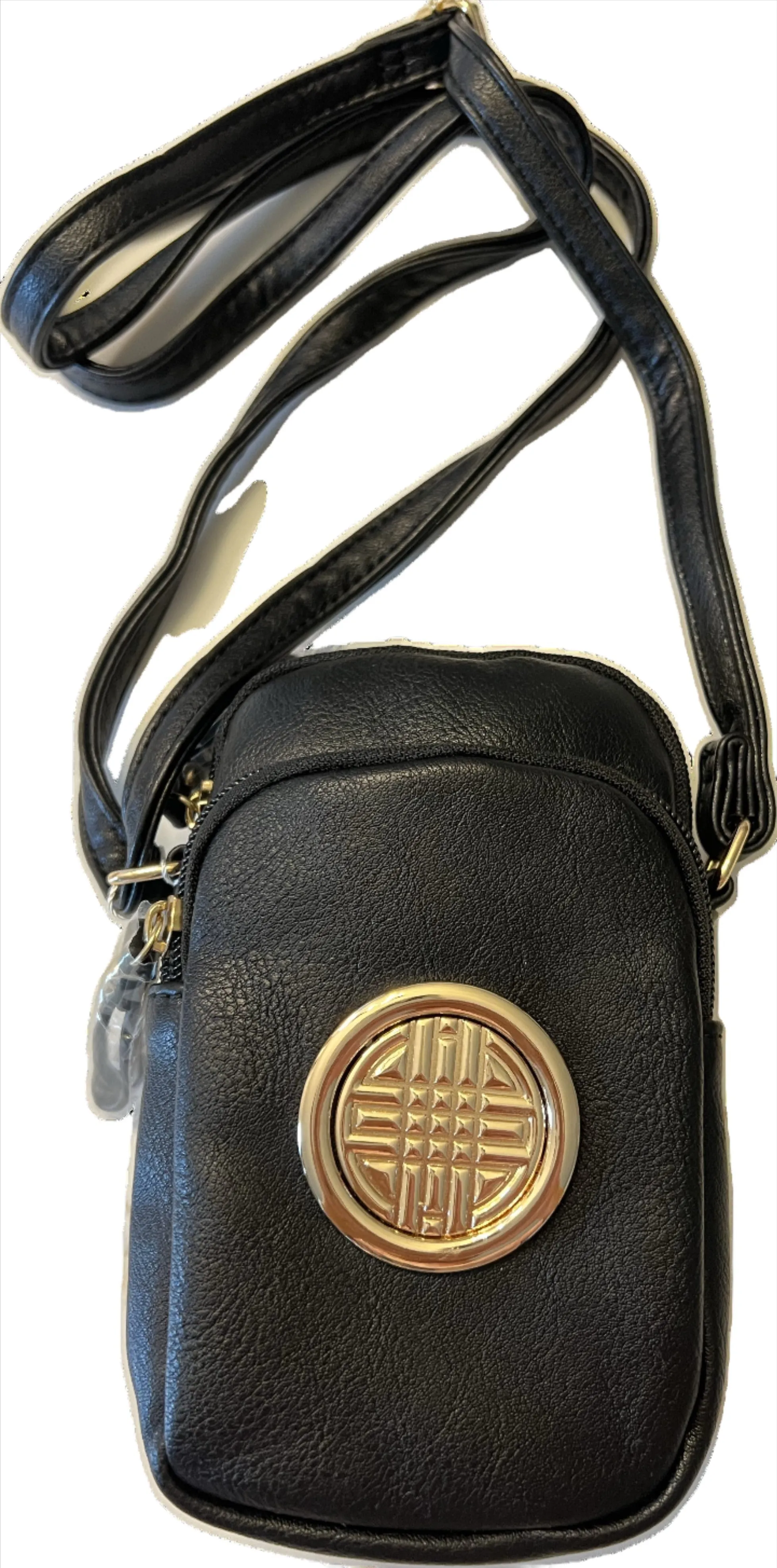 golden medallion cellphone bag cross shoulder case Designer inspired