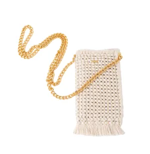 Gossypium Crossbody Phone Bag - Buttercream