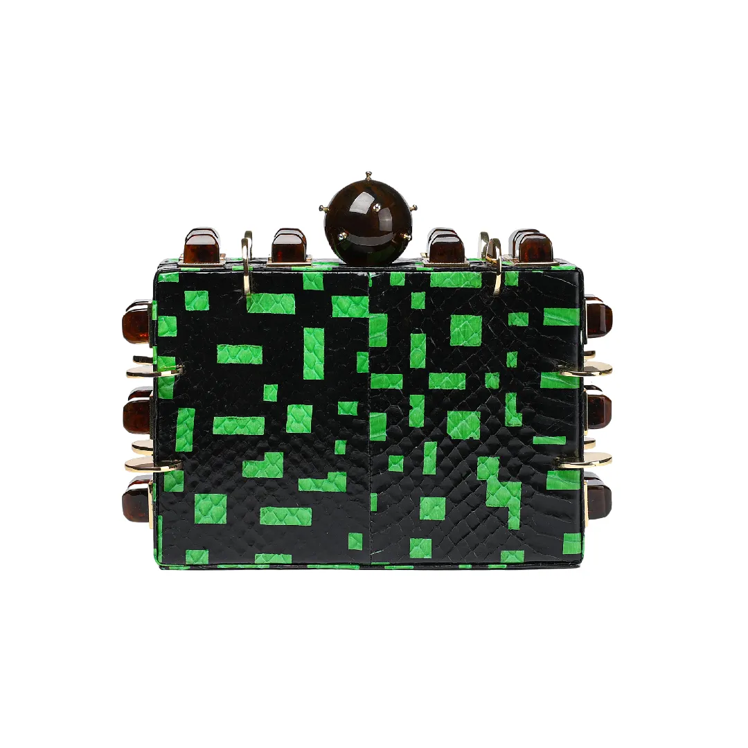 GRAPHIC PRINTED SNAKE GREEN