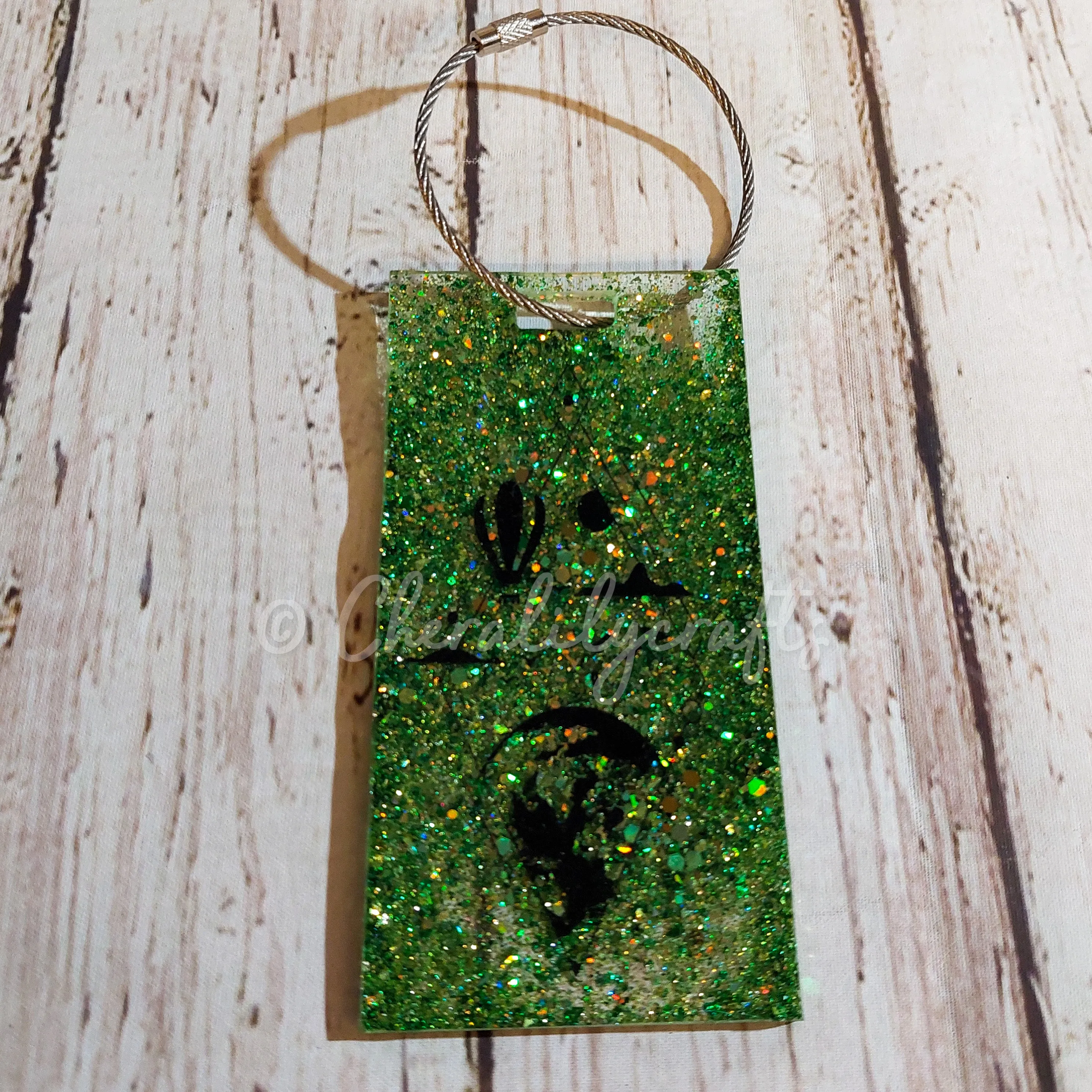 Green Badge Reel/Luggage Tag