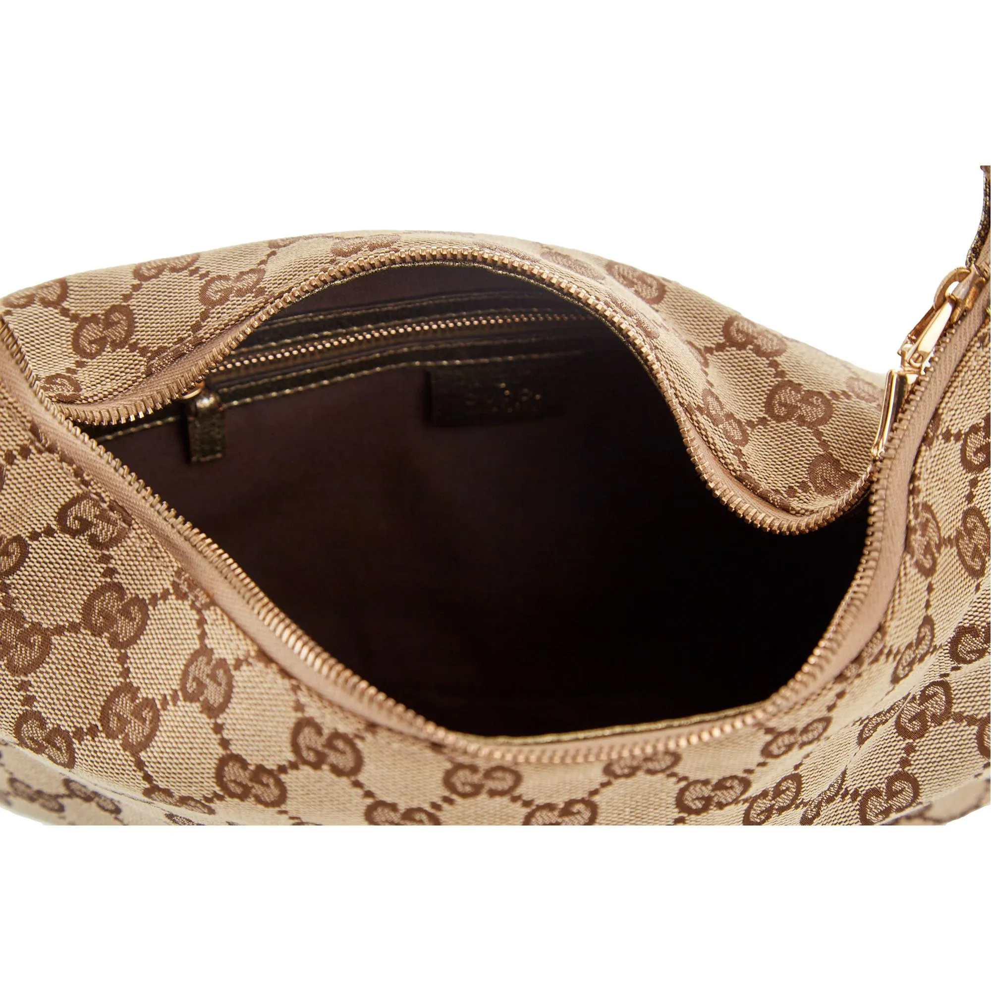 Gucci Brown Logo Bamboo Shoulder Bag