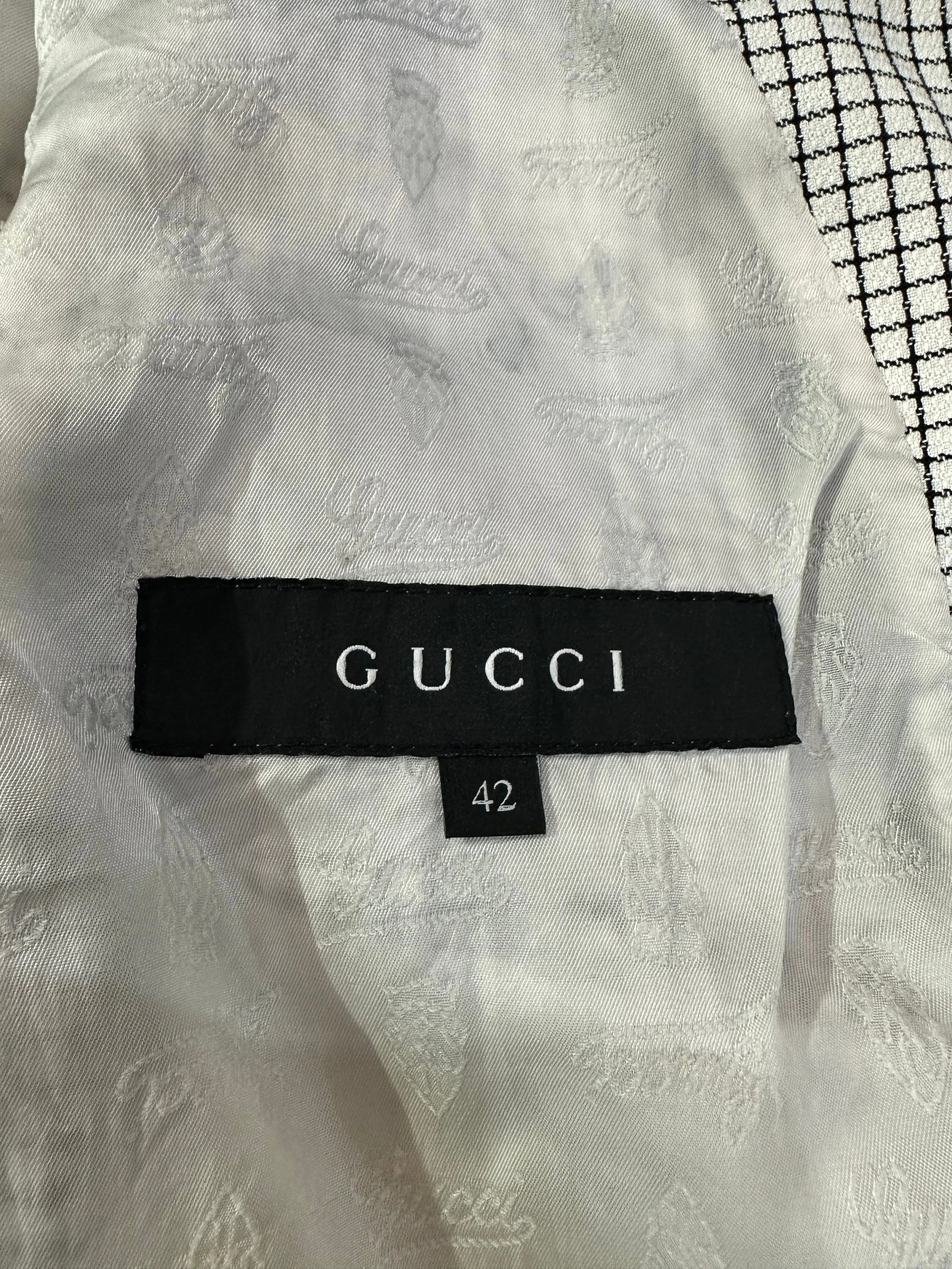 GUCCI Contemporary Bomber Style Jacket with Patches
