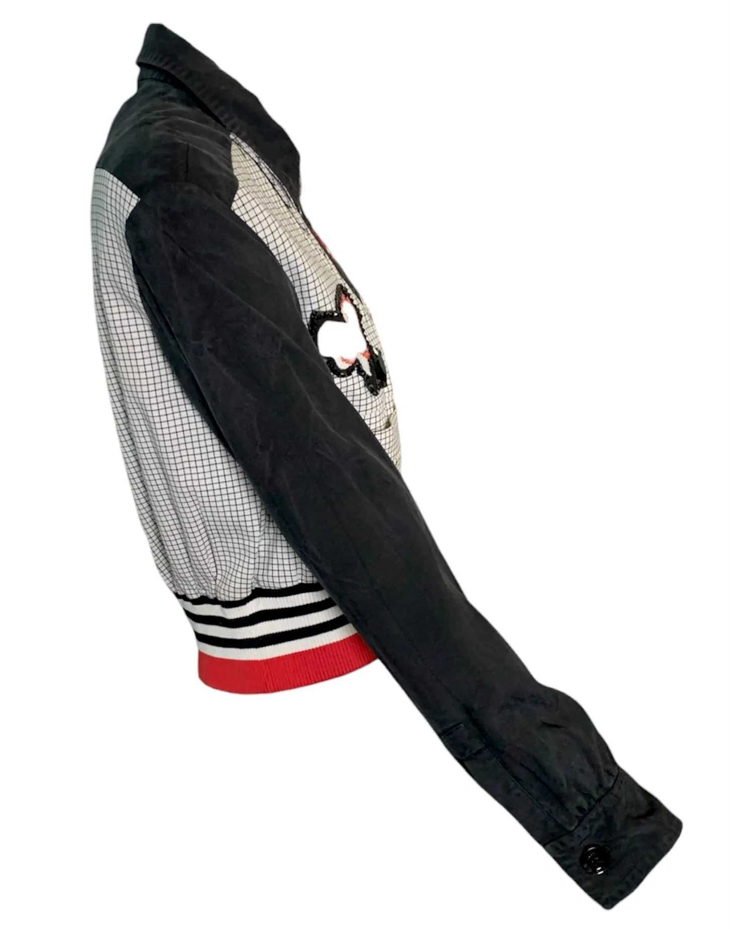 GUCCI Contemporary Bomber Style Jacket with Patches