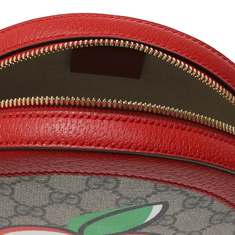Gucci GG Supreme Canvas Apple Round Shoulder Bag