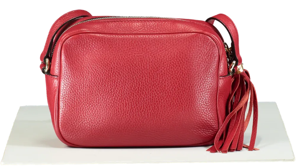 Gucci Red Soho Disco Leather Bag One Size