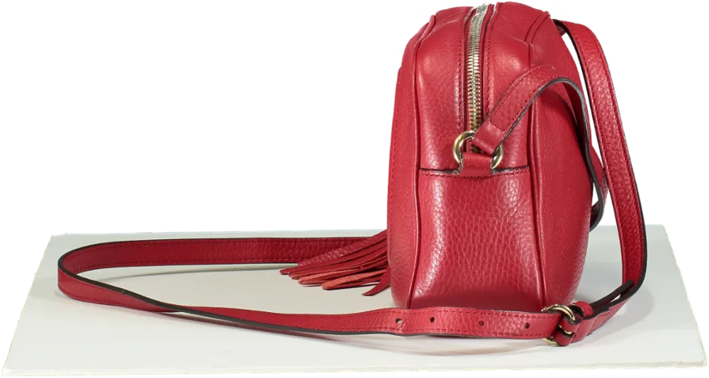 Gucci Red Soho Disco Leather Bag One Size
