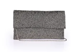 Gunmetal Glam Clutch