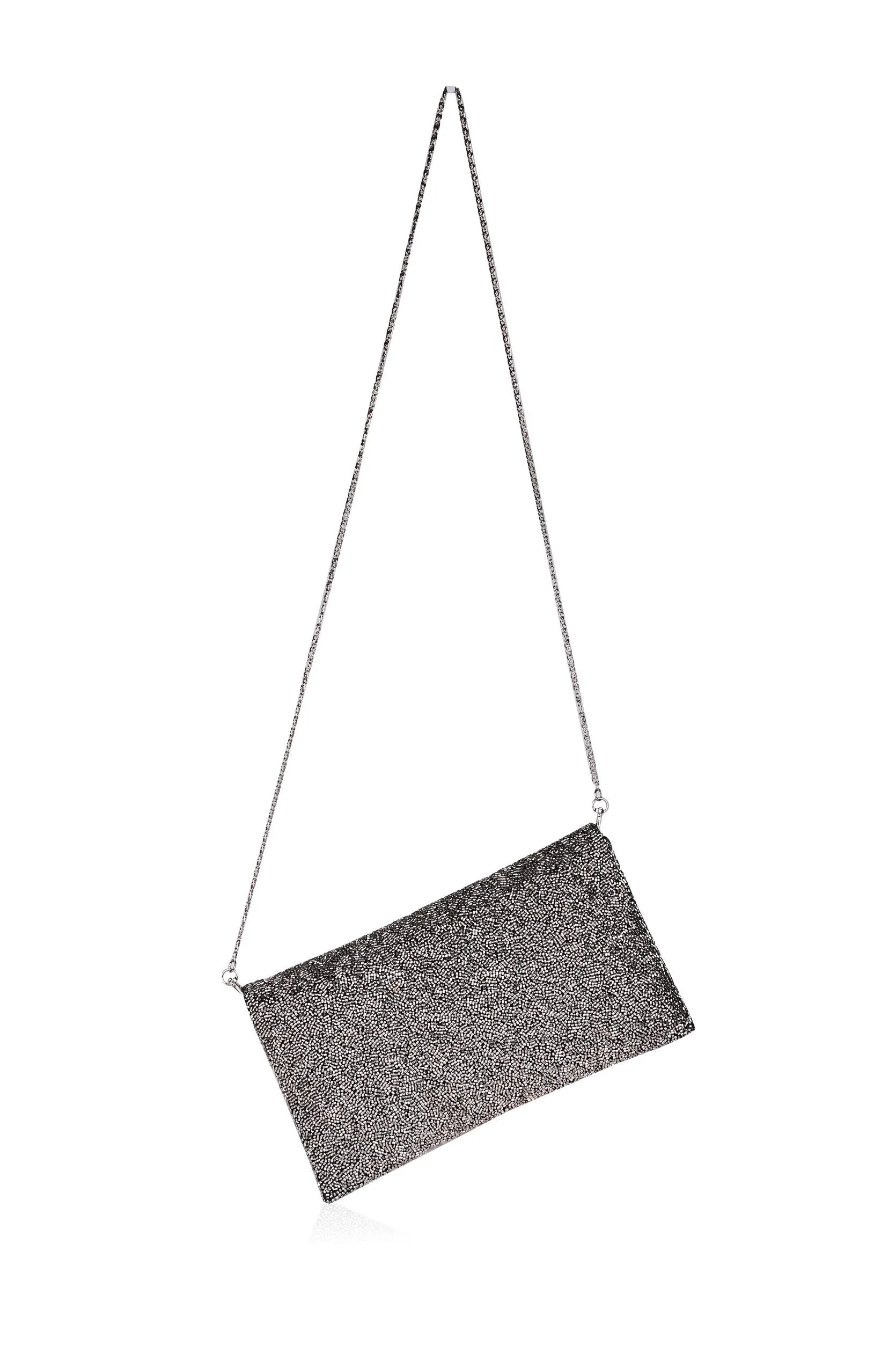 Gunmetal Glam Clutch