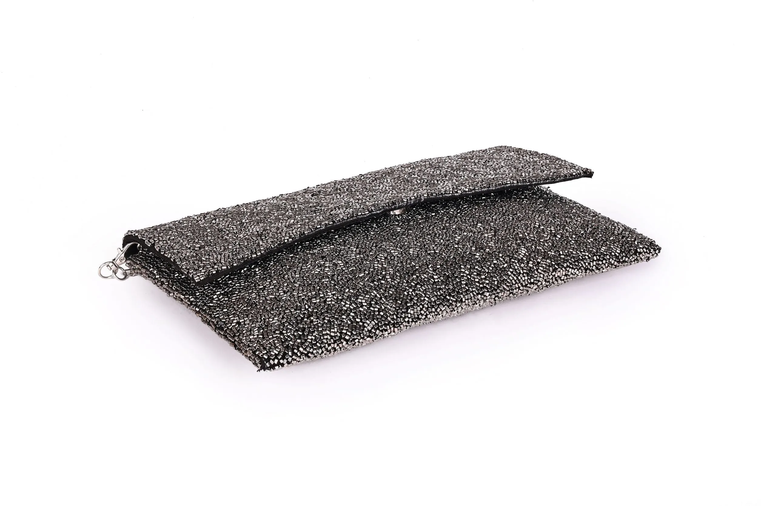 Gunmetal Glam Clutch