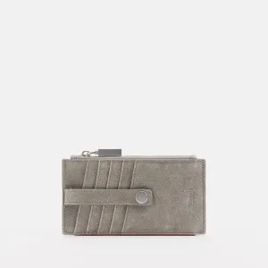 Hammitt 210 West Pewter Brushed Silver Leather Wallet