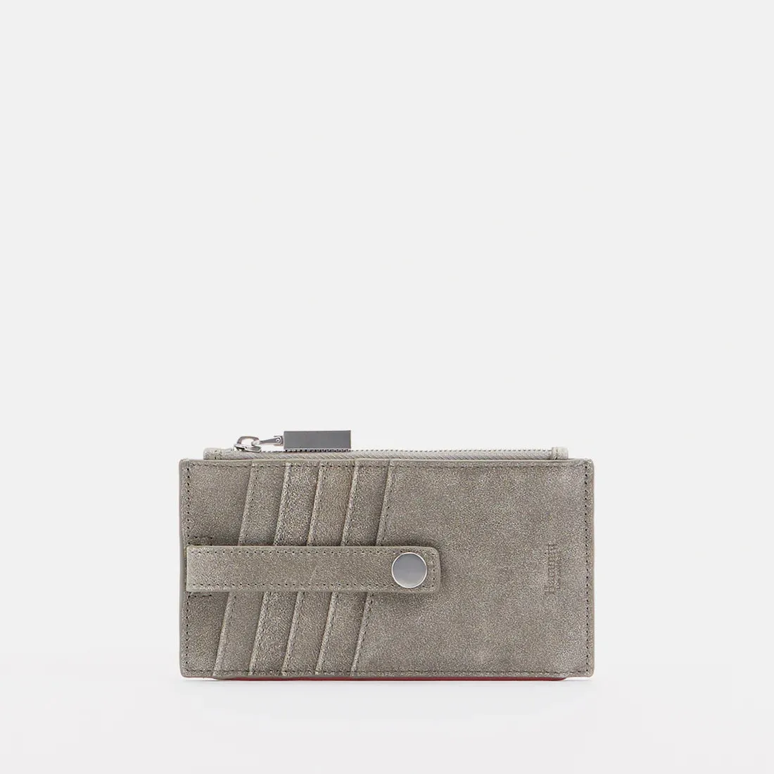 Hammitt 210 West Pewter Brushed Silver Leather Wallet
