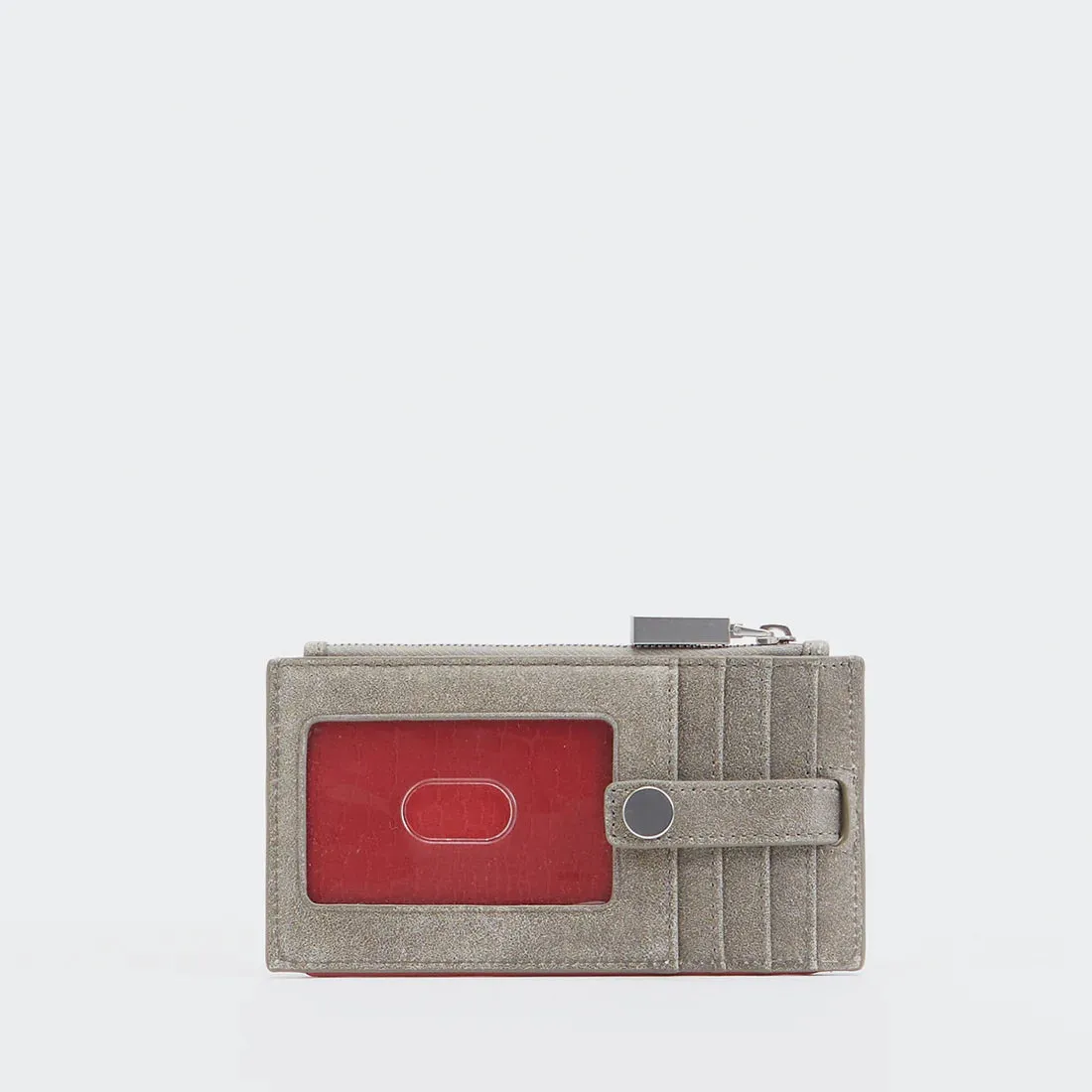 Hammitt 210 West Pewter Brushed Silver Leather Wallet